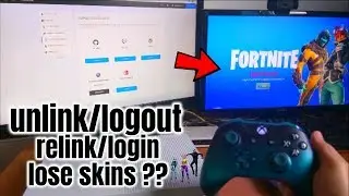 How to logout of Fortnite and log back in (NO SKINS LOST) *UNLINK*