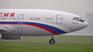 The government Russian Ilyushin IL-96 departures to the control flight. Vnukovo, May, 2023