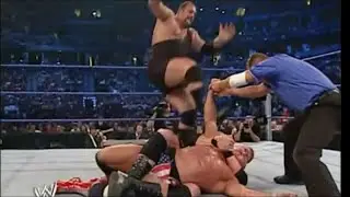 Brock Lesnar VS Kurt Angle VS Big Show WWE Vengeance 2003
