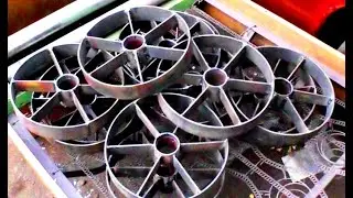 Железные колёса большой грузоподъёмности, своими руками.