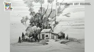 Learn Pencil Landscape Art | Pencil Shading and Drawing
