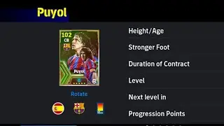 How To Train 102 Rated Epic Puyol in eFootball 2024