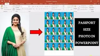 Passport Size photo in PowerPoint | Passport size photo kaise banaye in Hindi Helping Window