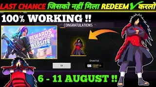 FREE FIRE REDEEM CODE TODAY 7 AUGUST REDEEM CODE FREE FIRE | FF REDEEM CODE TODAY 7 AUGUST
