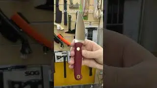 Нож Южный Крест Термит сталь N690, рукоять микарта красная/насечка