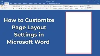 How to Change the Default Page Layout in Microsoft Word  Windows