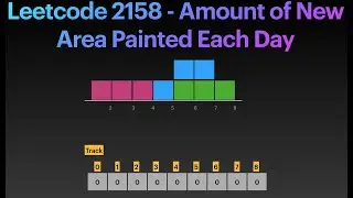 Leetcode 2158 - Amount of New Area Painted Each Day