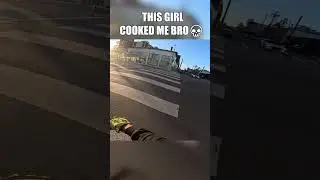 Girl on E-Scooter ROASTS Me to death.. 💀