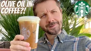 Olive Oil in Coffee?! Yes! Starbucks NEW Oleato Golden Foam Cold Brew Review