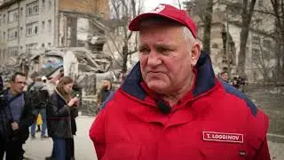 Допомога на місці ліквідації наслідків атаки на Київ 25.03.2024