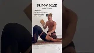 Puppy pose giving your shoulders some issues? 🙏🏼#puppypose #puppyposetips #puppyposeyoga #shorts