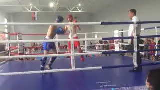 Кикбоксинг, лоу-кик.  Ольховский Р.,(синий) до 63.5 кг.