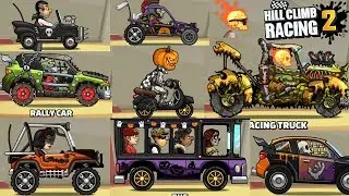 ALL HALLOWEEN PAINTS / LOOKS - Hill Climb Racing 2 Walkthrough