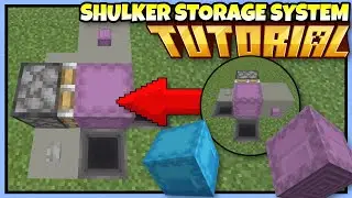 EASY SHULKER STORAGE SYSTEM  📦  Minecraft Bedrock Tutorial - MCPE,Xbox,PS4,Windows,Switch