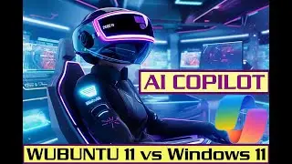 KDE PLASMA WUBUNTU 11 + WINE  + COPILOT AI | Microsoft Copilot добрался до Linux!