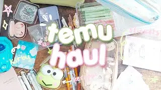 cute temu stationery haul! | pens, stickers, pencil cases and more 💌