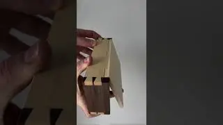 100% Invisible Wooden Hinge #shorts