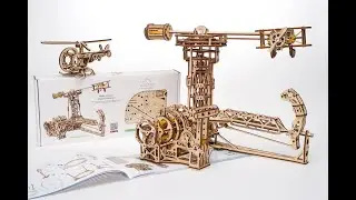Ugears Aviator Mechanical Puzzle Assembly Video - 1