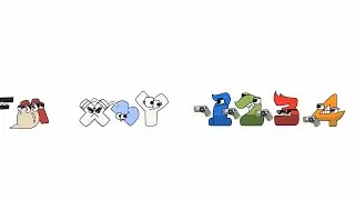 ALPHABET LORE vs. NUMBER LORE Cartoon Animation (Sparta Hyper V2 Remix)