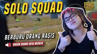 CEWE SOLO VS SQUAD PANEN KILL ! PUBG MOBILE INDONESIA