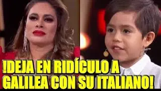 Niño de 6 años deja en ridículo a Galilea Montijo y a Trump en Pequeños Gigantes