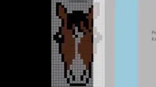Как нарисовать лошадь по клеточкам -How to draw a horse on the cell