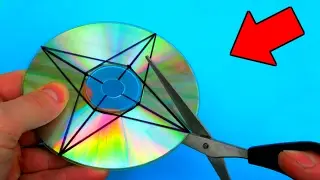 КАК СДЕЛАТЬ СЮРИКЕН ИЗ ДИСКА. КАК СДЕЛАТЬ ЗВЕЗДОЧКУ НИНДЗЯ СВОИМИ РУКАМИ
