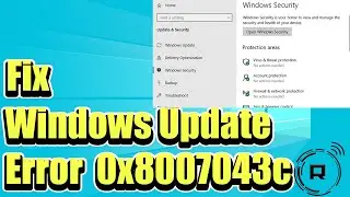 How to Fix Windows Update Error 0x8007043c