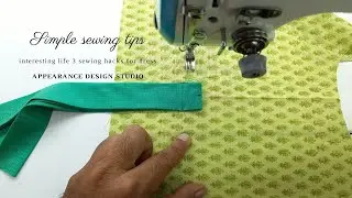 Sewing basics for beginners 🌟⚡️👍Simple sewing tips and interesting life 3 sewing hacks for dress