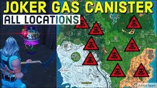 Defuse Joker Gas Canisters Found in Different Named Locations - Gotham City - Batman - Fortnite