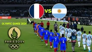 FRANCE vs ARGENTINA - Olymmpic Games Paris 2024 | Full Match All Goals |  PES Gameplay