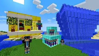 ДОМ НУБА ИЗ ПРО ПРОТИВ ЦУНАМИ В МАЙНКРАФТ ! ПРО ПОСТРОИЛ ДОМ ИЗ НУБОВ MINECRAFT МУЛЬТИК