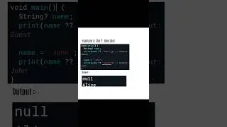 null-aware operators in Dart  