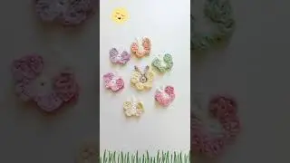МК на канале 🧶 Бабочки крючком 🦋💛 Crochet butterflies with 💞