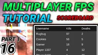 [16] Multiplayer FPS in Unity: Scoreboard Part 1