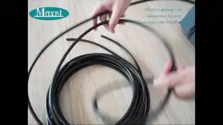 High quality solid core end glow fiber optic cable