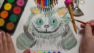 Draw a Cheshire cat! Рисуем Чеширского кота!