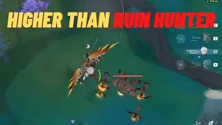 what happens if you fly higher than a ruin hunter? | Genshin Impact
