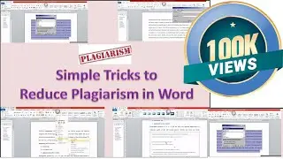 How to avoid Plagiarism in MS Word?