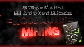 Gtx1660 Super Bios Mod Msi Gaming X and Msi ventus Tagalog