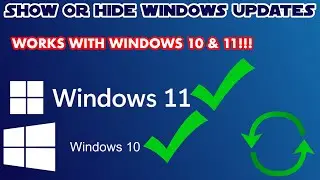 How to Show or Hide any Windows 10 and Windows 11 Update #Show #Hide #windows10 #windows 11 #updates
