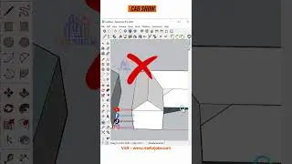 Autofold Roof without plugin in SketchUp #shorts #short #short   #art #shortsfeed #drawing #tutorial