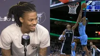 Ja Morant calls his dunk on Victor Wembanyama a 