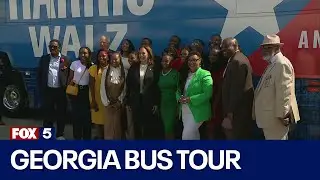 Harris, Walz land in Georgia for bus tour | FOX 5 News