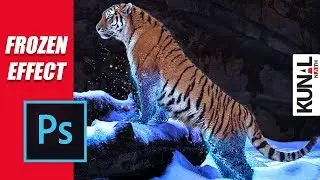 Frozen Tiger | frost effect in Photoshop