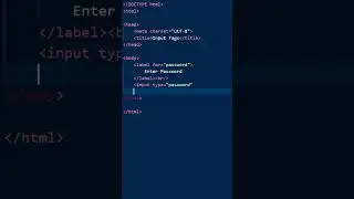 How to use input type password in HTML? | Password fields in HTML 