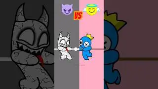 Angel BLUE save Evil BANBAN😊Garten of Banban vs Rainbow Friends...but Friendship Animation 