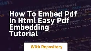 How to embed pdf in html easy pdf embedding tutorial