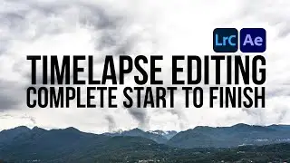 Two and a half hours editing timelapse photos in Lightroom and After Effects