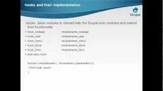 PHP Drupal implementation - Hooks and their Implementation